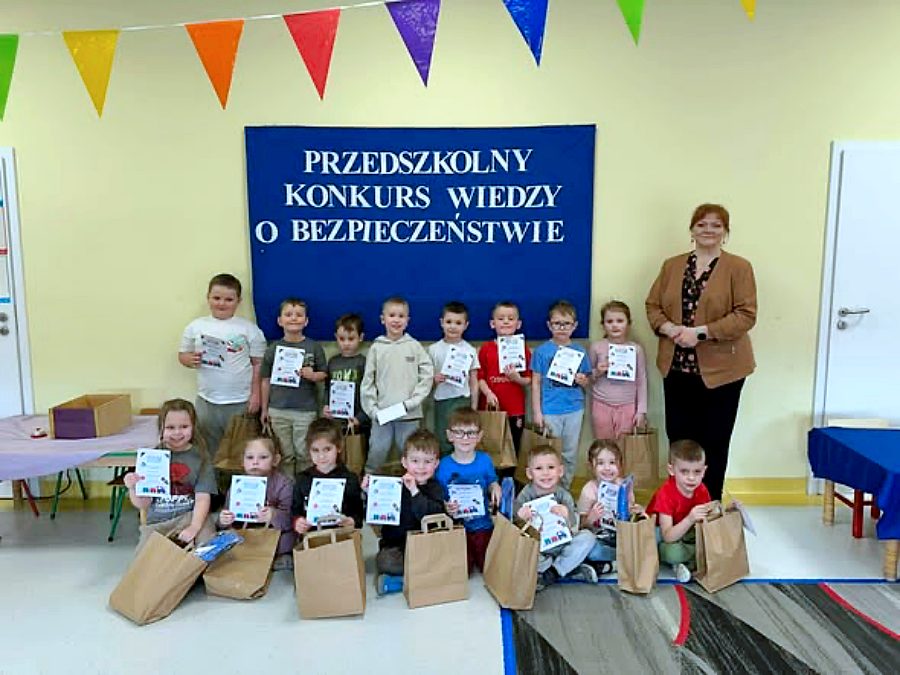 PRZEDSZKOLNY KONKURS WIEDZY O BEZPIECZEŃSTWIE PT. „BEZPIECZNY PRZEDSZKOLAK”